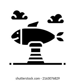 Black and White Solid Civil Engineering Icon. Creative building icon for your company