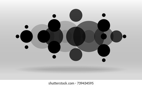 Black and white sound wave