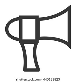 black and white speaker on side view over isolated background,vector graphic