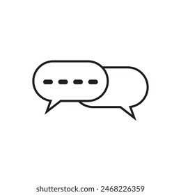 icono de burbuja de voz en blanco y negro