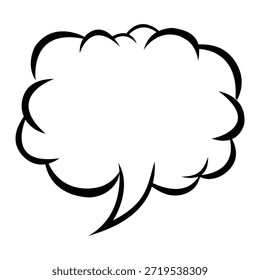 Schwarz-Weiß-Sprechblasensymbol für Dialog