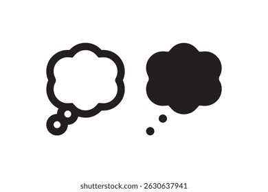 Black and white speech bubbles: creative communication concept.