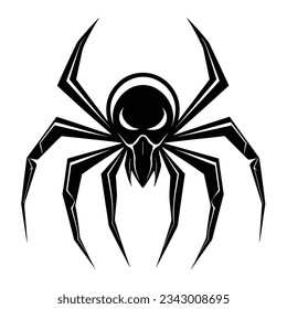 Black And White Spider Silhouette