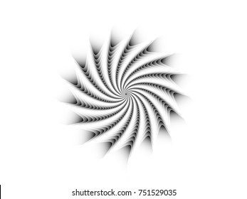 black and white spiral