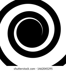 
Black white spiral abstract vector background