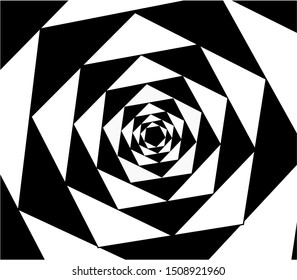 black and white spiral background wallpaper. Dizzy and dazed. optical illusion.