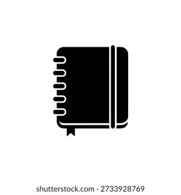 Black and white spiral bound notebook 1