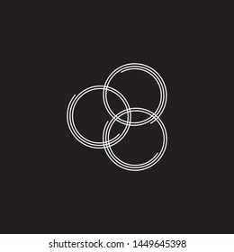 Black and white spiral logo