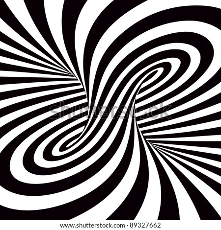 black and white spiral illusion