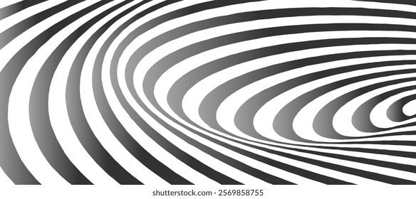 Black and white spiral swirl abstract background