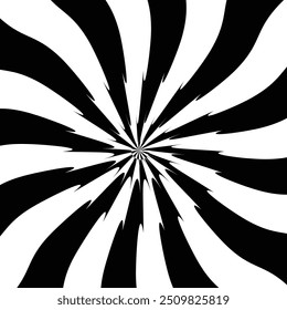 Black and white spiral vector background illustration