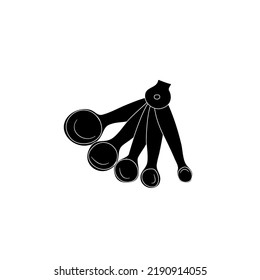 Black and white spoon set