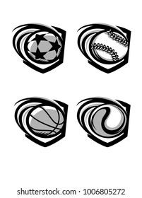 Black and White Sport Badge Vol 2