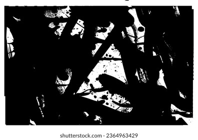 Black and white spots. Abstract backdrop in grunge style. Chaos of blots