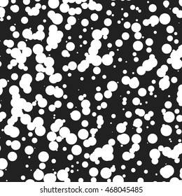 Black and White Spotted Abstract Background Design