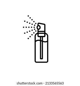 Schwarz-Weiß-Spray-Flasche-Symbol