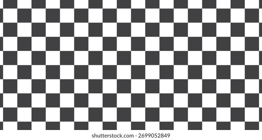 Black and white square background . Checkered wallpaper, Art . Vector illustration