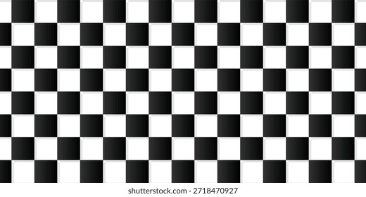 Fondo cuadrado blanco y negro. Patrón de tablero de ajedrez