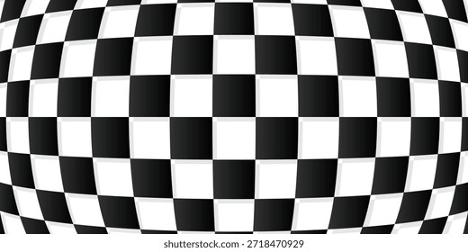 Fondo cuadrado blanco y negro. Patrón de tablero de ajedrez
