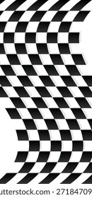 Fundo quadrado preto e branco. Padrão de tabuleiro de xadrez
