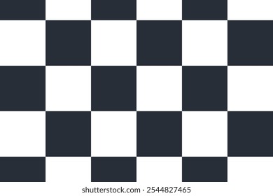 Black and white square checkered pattern background. Vector abstract background art.