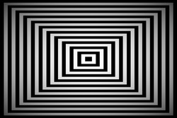 Black And White Square Illusion, Simple Abstract Pyramid Background