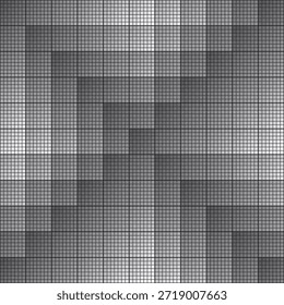preto e branco quadrado mosaico sem costura padrão vetor ilustração