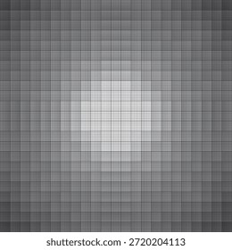 schwarz-weißes quadratisches Mosaik nahtloses Muster, Vektorgrafik