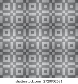 preto e branco quadrado mosaico sem costura padrão vetor ilustração