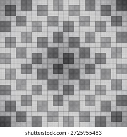 preto e branco quadrado mosaico sem costura padrão vetor ilustração