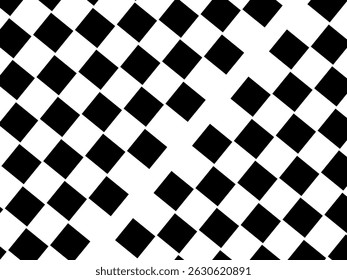 Black and white square pattern background. Geometric vector texture background and Grunge abstract overlay shapes.	
