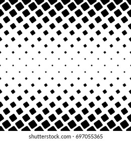 Black and white square pattern - geometric abstract vector background design from angular rounded squares