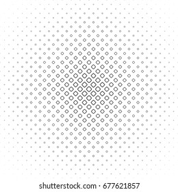 Black and white square pattern - geometrical halftone abstract vector background design from diagonal rounded squares