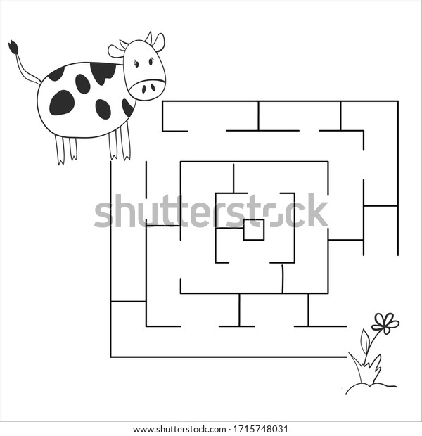 black and white game cow