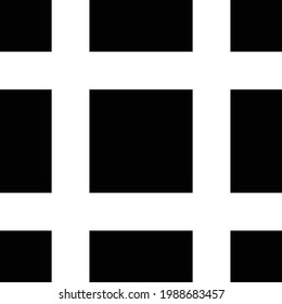 Black and white square vector pattern