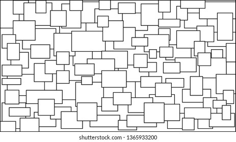 black and white squares