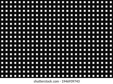 Fondo de cuadrados blancos y negros. Patrón de azulejos mosaicos. Ilustración vectorial sin inconvenientes.
