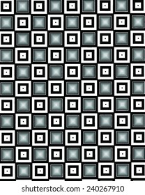black and white squares geometric vector pattern