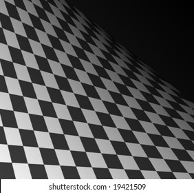 Black and white squares going into infinity