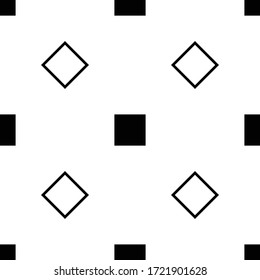 Black and white squares. Seamless pattern