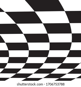 Black white squares.Burst from squares. Abstract surface. Background with black particles.Vector illustration.