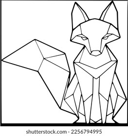 Black and white stained glass template