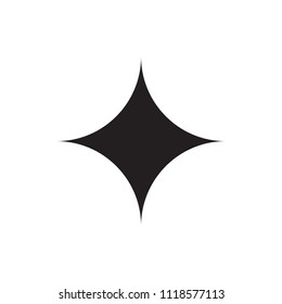 Black and white star icon
