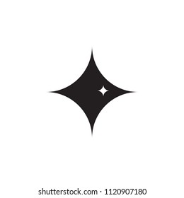 Black and white star icon.