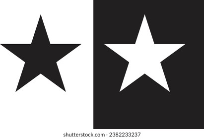 Black and white star icon