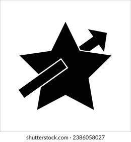 black and white star icon