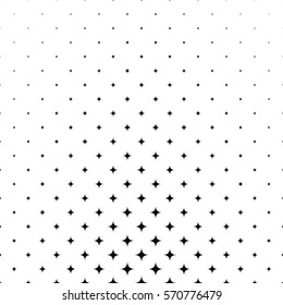 Black and white star pattern background - vector design