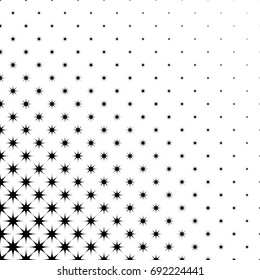 Black and white star pattern - geometrical abstract vector background from octagrams