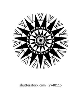 black and white star sphere