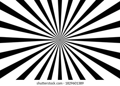 black and white starburst vector background.